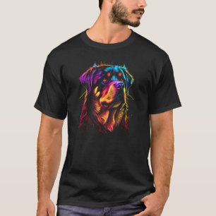 Camiseta Rottweiler Dueño De Perro Retro Wave Graffiti Esti