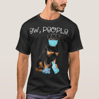 Camiseta Rottweiler Ew People Dog Con Una Máscara De Cara