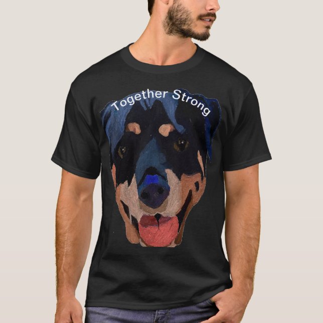 Camiseta Rottweiler Fuerte Confianza Esperanza (Anverso)