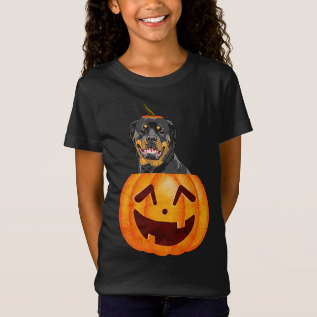 Camiseta Rottweiler Halloween (Anverso)