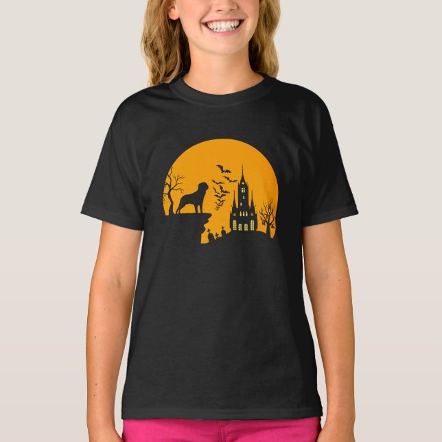 Camiseta Rottweiler Halloween (Anverso)