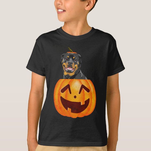Camiseta Rottweiler Halloween (Anverso)