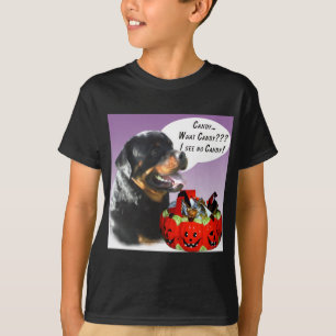 Camiseta Rottweiler Halloween Candy