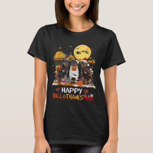 Camiseta Rottweiler Happy Hallothanksmas Halloween Thanksgi