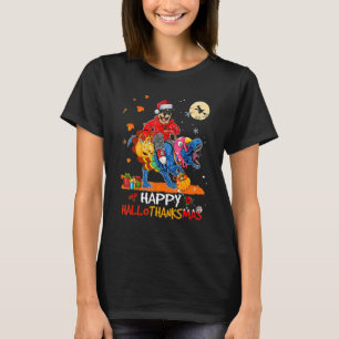 Camiseta Rottweiler Happy Hallothanksmas Halloween Thanksgi