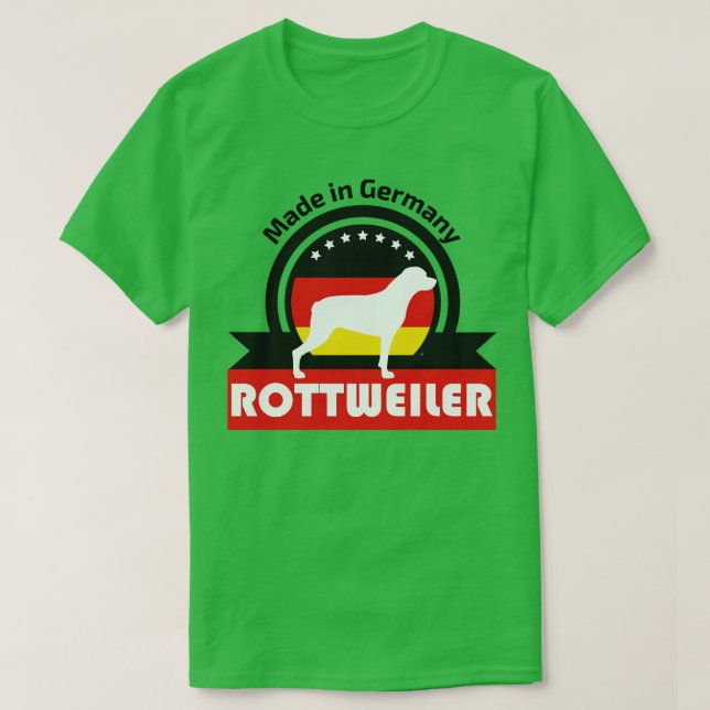 Camiseta Rottweiler hecho en Alemania (Diseño del anverso)