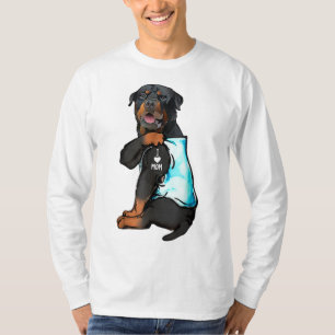 Camiseta Rottweiler I Love Mom Tattoo