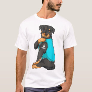 Camiseta Rottweiler I Love Mom Tattoo Appart Dog Mom Gifts