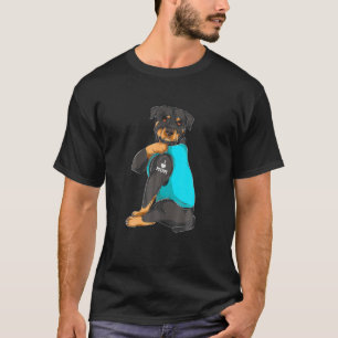 Camiseta Rottweiler I Love Mom Tattoo Appart Dog Mom Gifts