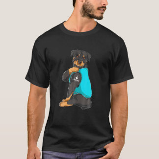 Camiseta Rottweiler I Love Mom Tattoo Appart Dog Mom Gifts