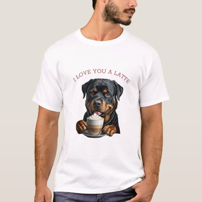Camiseta Rottweiler Latte (Anverso)