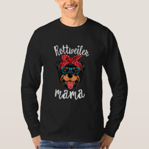 Camiseta rottweiler mamá cachorro perro mamá amante regalo