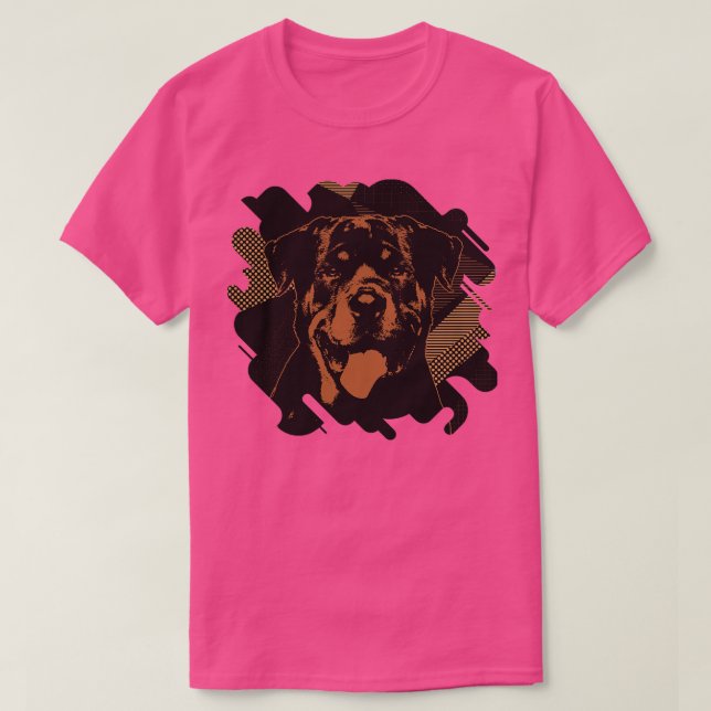 Camiseta Rottweiler Metzgerhund Digital Art 2 (Diseño del anverso)