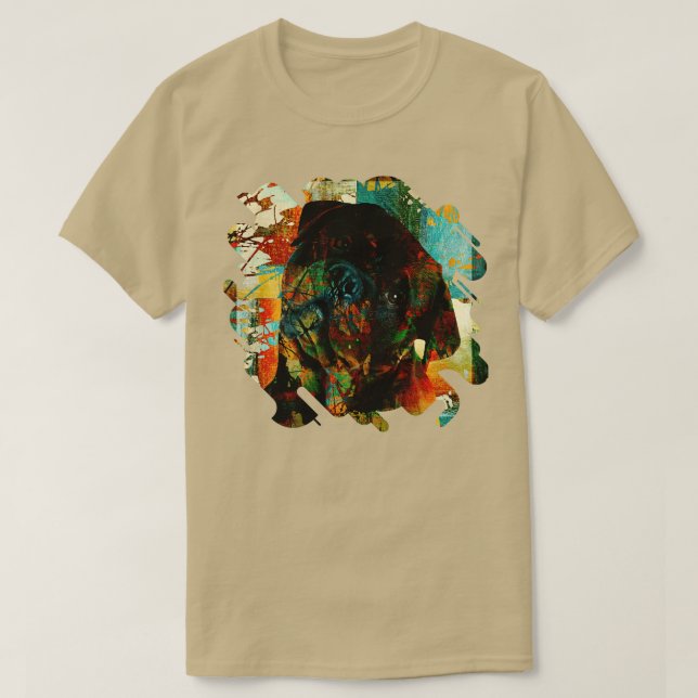 Camiseta Rottweiler Metzgerhund Digital Art 3 (Diseño del anverso)