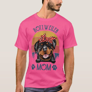 Camiseta Rottweiler Mom Retro Vintage Rottweiler Mama Dog L