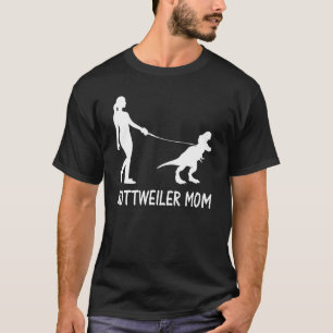 Camiseta Rottweiler Mom Rottie Mama Dog Rott Dinosaur Women