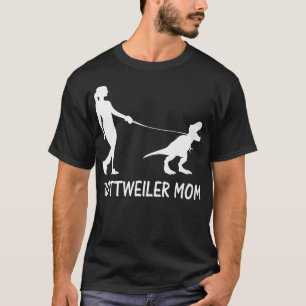Camiseta Rottweiler Mom Rottie Mama Dog Rott Dinosaur Women