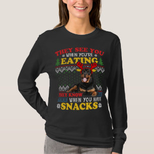 Camiseta Rottweiler Navidades feos Hoodie Dog Lover Xmas Gi