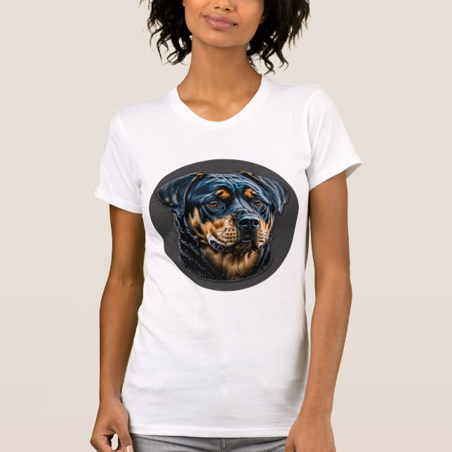 Camiseta Rottweiler negro (Anverso)