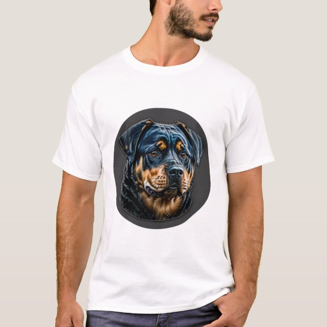 Camiseta Rottweiler negro (Anverso)