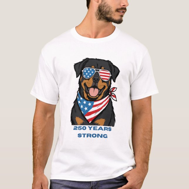 Camiseta Rottweiler Patriota  (Anverso)