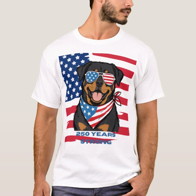 Camiseta Rottweiler Patriota  (Anverso)