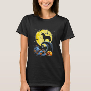 Camiseta rottweiler perro y luna disfraz de halloween diver