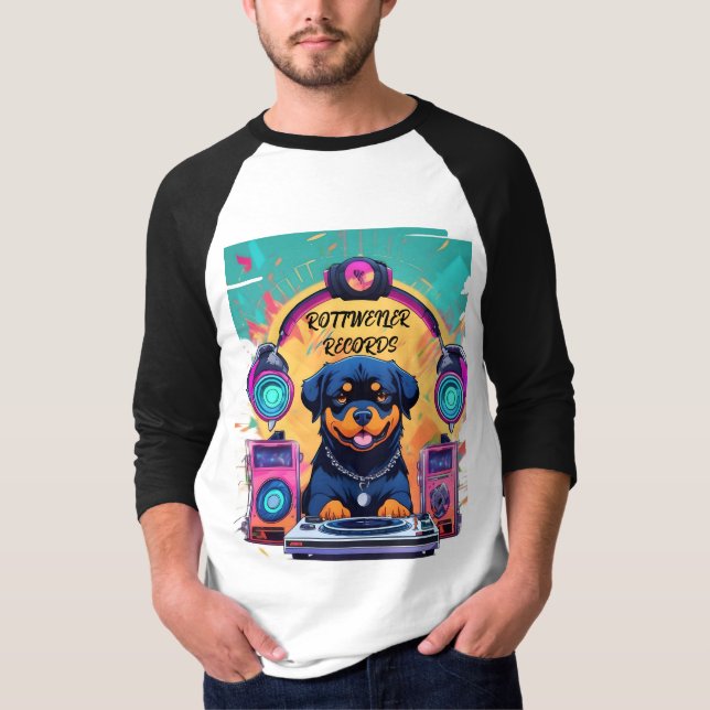 CAMISETA ROTTWEILER REGISTRA MANGA LONGA DE DOS TONOS 1 (Anverso)