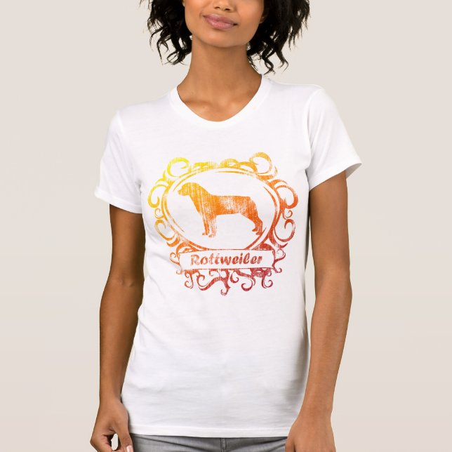 Camiseta Rottweiler resistido con clase (Anverso)