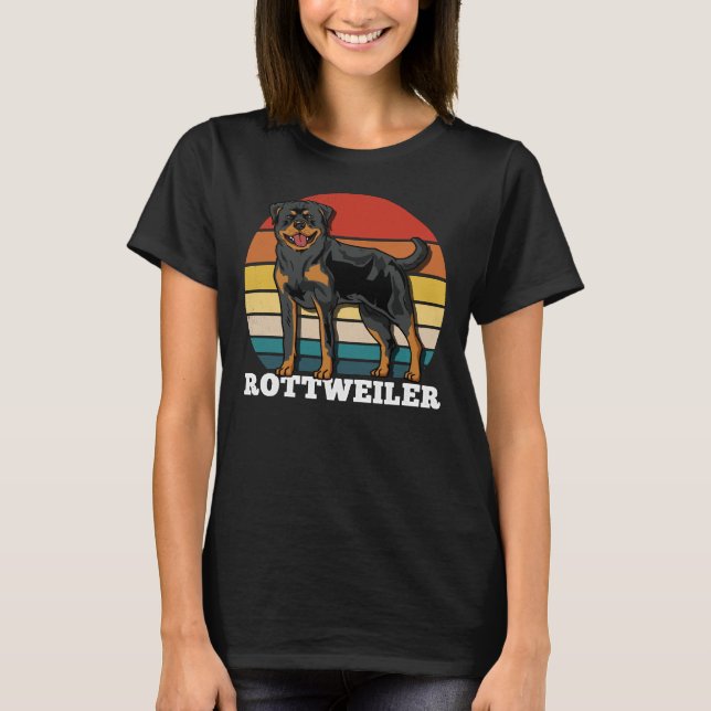 Camiseta Rottweiler Retro (Anverso)