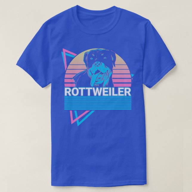 Camiseta Rottweiler Retro (Diseño del anverso)