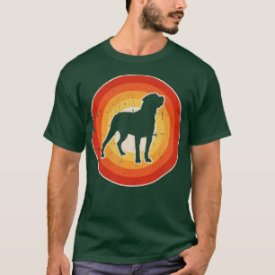 Camiseta Rottweiler Retro Vintage 60's 70s Sunset para homb