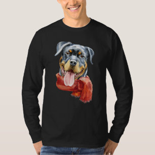 Camiseta Rottweiler Rocky Scarf Bien Comportado Perro Amabl