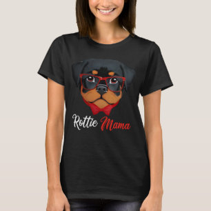Camiseta Rottweiler Rottie Mama Dog Mom Headband Mothers Da
