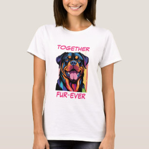 Camiseta Rottweiler Rottie Pastel Colorous Abstract Dog Art