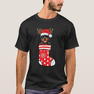 Camiseta Rottweiler Santa Dog sobre Navidades se burlan de 
