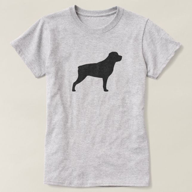 Camiseta Rottweiler Silhouette (Diseño del anverso)