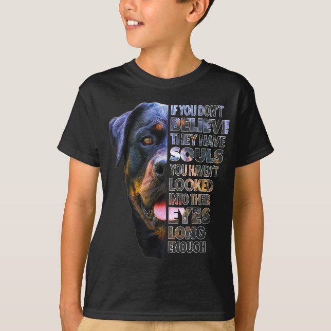 Camiseta Rottweiler Soul I Love Rotties Dog Lover (Anverso)
