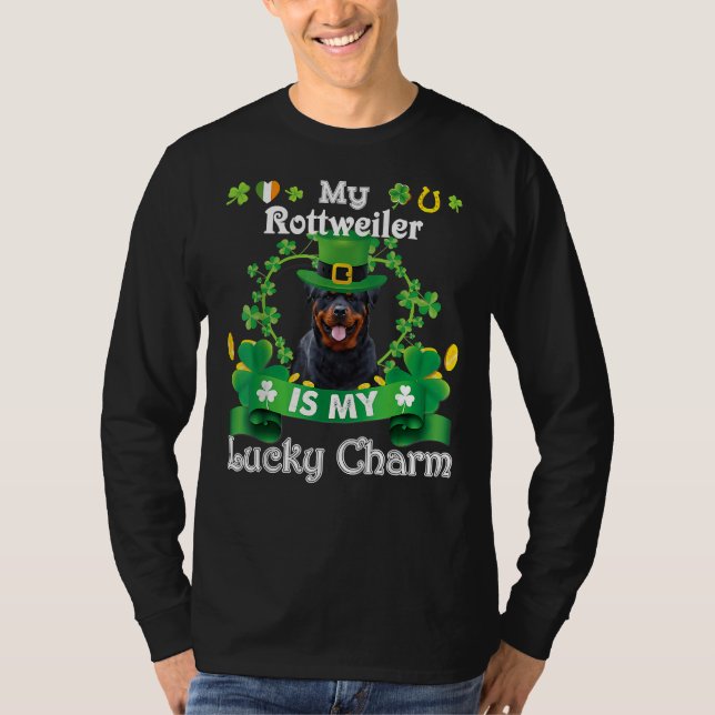 Camiseta Rottweiler St Patrick S Day Irish Dog Lover (Anverso)