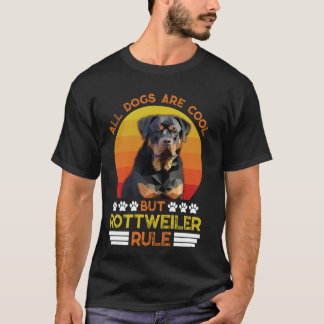 Camiseta Rottweiler TODOS LOS PERROS SON GUAY PERO ROTTIES