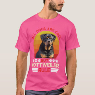 Camiseta Rottweiler TODOS LOS PERROS SON GUAY PERO ROTTIES