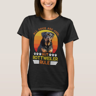 Camiseta Rottweiler TODOS LOS PERROS SON GUAY PERO ROTTIES 