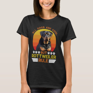 Camiseta Rottweiler TODOS LOS PERROS SON GUAY PERO ROTTIES