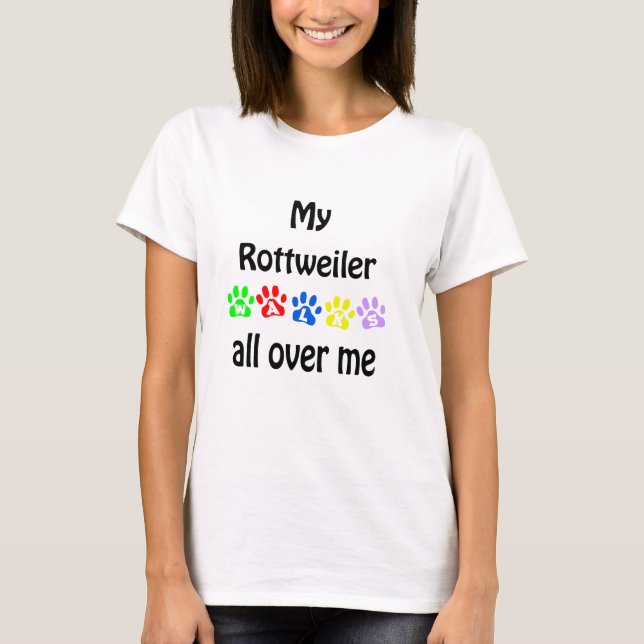 Camiseta Rottweiler Walks Design (Anverso)