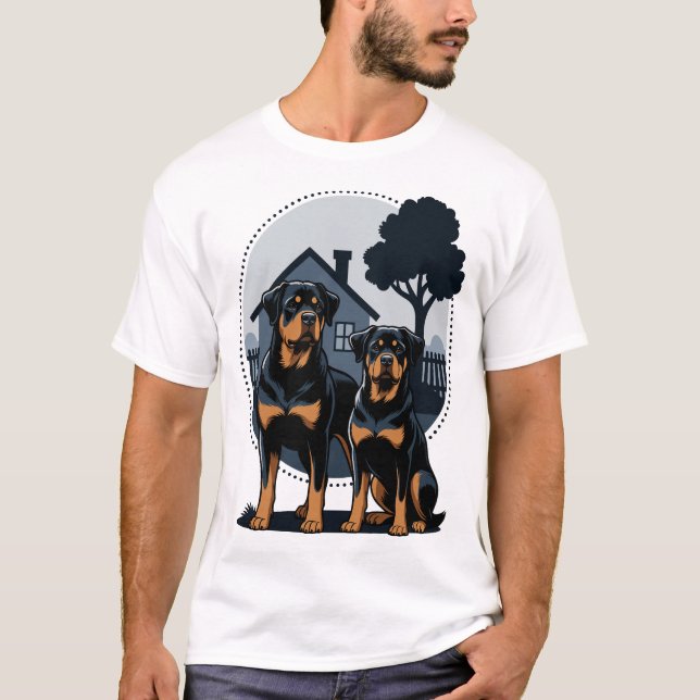 Camiseta Rottweilers - Family - Home (Anverso)