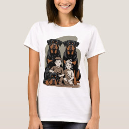 Camiseta Rottweilers, Guardianes de la Familia
