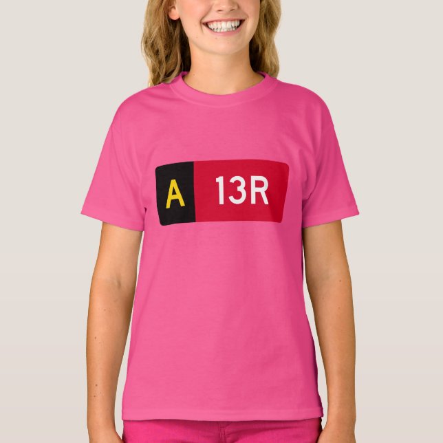 Camiseta Rótulo A13R del punto de sujeción (Anverso)