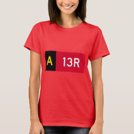 Camiseta Rótulo A13R del punto de sujeción