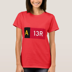 Camiseta Rótulo A13R del punto de sujeción