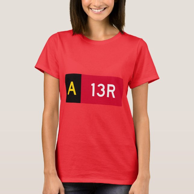 Camiseta Rótulo A13R del punto de sujeción (Anverso)